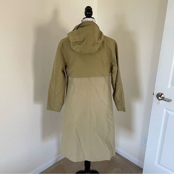 Gorpcore Minimalist Oversized Utility Rain Coat Size XS Gold/ Beige/ Ochre - Picture 7 of 13